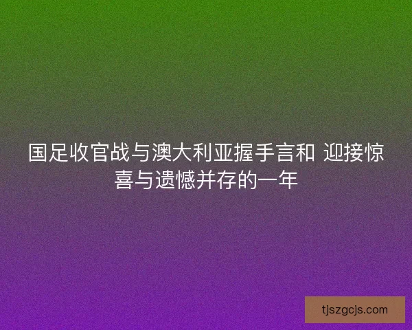 国足收官战与澳大利亚握手言和 迎接惊喜与遗憾并存的一年